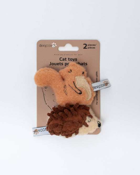 Woodland Buddies - Jouets pour chats avec herbe à chat