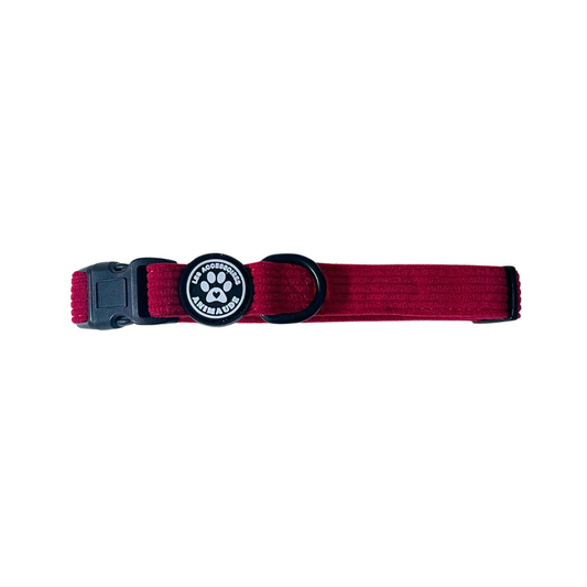 Magenta Corduroy Necklace